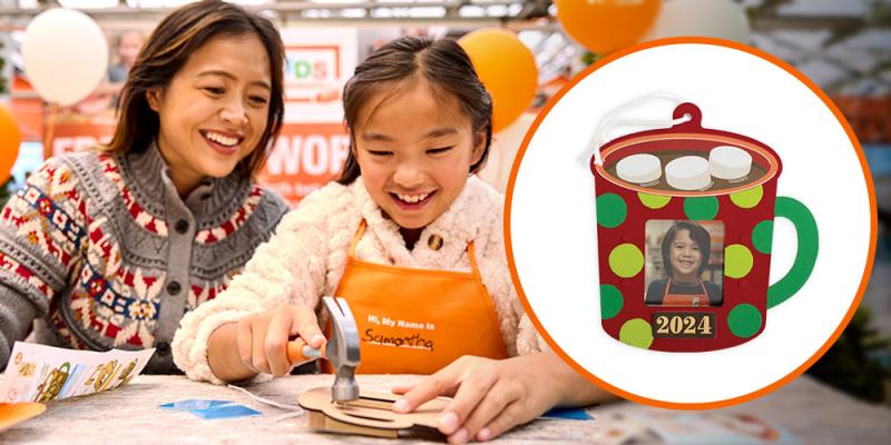 Home Depot Kids Workshop Cocoa Ornament Kit